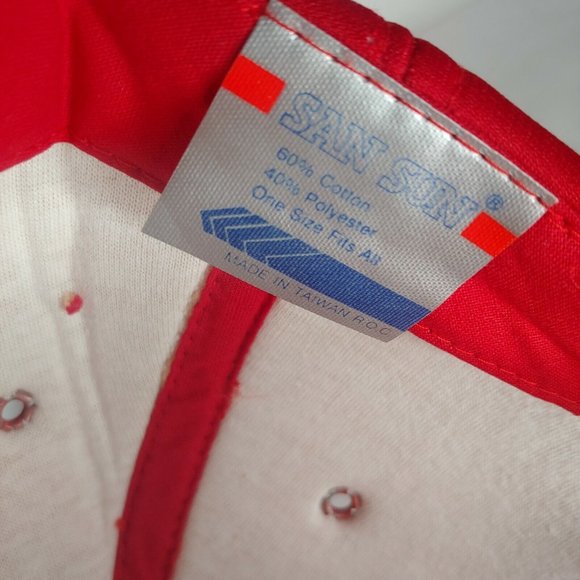 Vintage Paul Bunyan Tree Service Cap Foam Trucker Snap Back Red Hate Adjustable - Picture 7 of 7